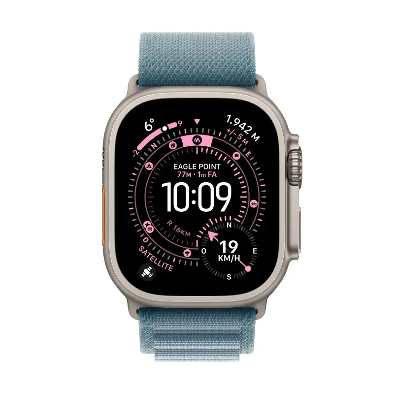 Watch Ultra 3 Cell 49mm Titane naturel Bracelet Loop Alpine bleu clair L — prix de gros B2B
