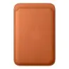 Cartera de tressé fin avec MagSafe pour el iPhone- Orange Zorro — prix de gros B2B