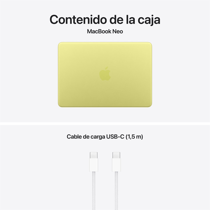 MacBook Neo A18 Pro 8GB 512GB Touch ID Cítrico Apple en gros B2B 📦